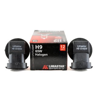 2x H9 Halogenlampen 12V 65W Clear