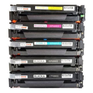 5x Toner fr HP Color LaserJet Pro M 252 DW /  M 252 N / M 252 MFP / 201 INB 24