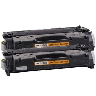 2 x Toner für HP Laserjet 2014 2015 1320 3390 3392 Q5949X 49X 53X IBC XX INB 6