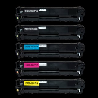 5 Toner für HP LaserJet Pro 200 color M 251 N / M 251 NW / 131 A / CF 21 INB 86