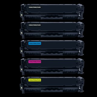 5 Toner für HP LaserJet Pro 400 Color M451NW 400 M475DN 400 M475DW CE410-413A