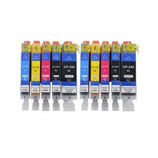 10x druckerpatronen ibc Kompatibel für canon pgi-550 cli-551 xl mg5650 ip7250 mg55 **10x Tinte (Mehrfarbig)