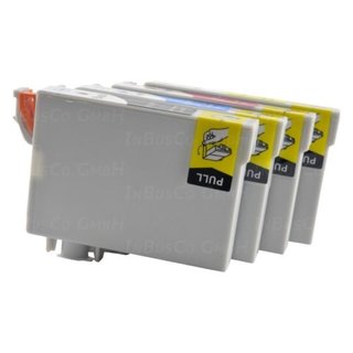 4x Tinte IBC Kompatibel für Epson stylus BX535WD BX625FWD BX630FW 1x BK 1x Cyan 1x Magenta 1x Yellow