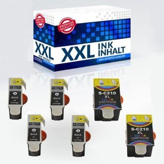 6 Druckerpatronen IBC fur Samsung CJX-1000 CJX-1050W CJX-2000FW INK C - M210 3