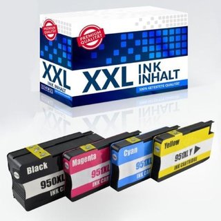 4x IBC XL Druckerpatronen HP OFFICEJET Pro 8100  / HP 950XL 951 XL kompatibel