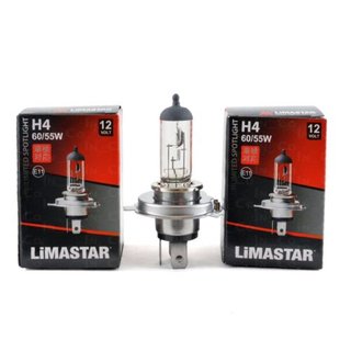 2x H4 Halogen Autolampen Brenner Birnen Super White Limastar 12V 60/55W 1