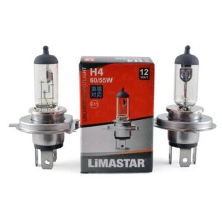 4 x H4 Halogen Autolampen Brenner Birnen Clean Limastar 12V 60/55W
