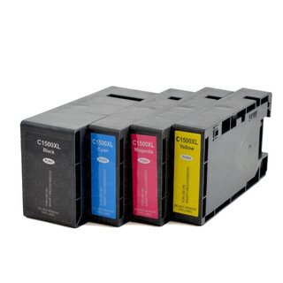 10x Drucker Patronen Kompatibel für Canon Maxify MB 2050 / MB 2350 PGI-1500 Ink-Jet XXL AA 1 **10x Tinte (Mehrfarbig)