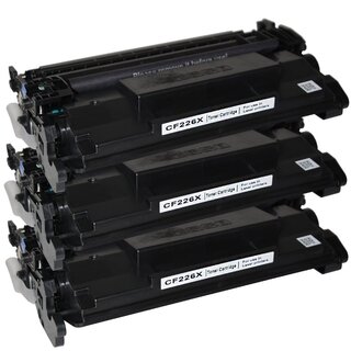 3x Nicht-OEM Toner Kompatibel für HP LaserJet Pro M 400 Series CF226X INC (Schwarz)