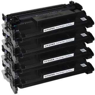 4x Nicht-OEM Toner Kompatibel für HP LaserJet Pro M 400 Series CF226X 26x INC (Schwarz)