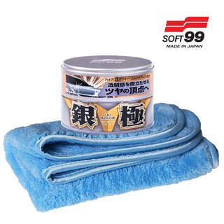 SOFT99 Extreme Gloss Wax White The Kiwami Wachs + Schwamm & Mikrofasertuch INB