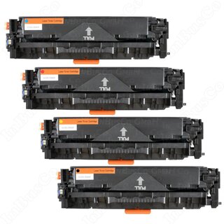 4x Toner Kompatibel für HP Color Laserjet CM 2300 Series CC530A-533A 304A INB (Mehrfarbig)