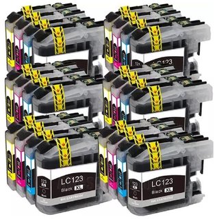 24 Druckerpatronen kompatibel für Brother DCP-J152 WR DCP-J172 W  DCP-J4110 DW (je 6x cyan, magenta, yellow + 6x schwarz)