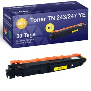 Alternativ Brother Toner TN-243 / TN-247 für DCP-L 3510CDW MFC-L 3710CW(TN243-247 1x YE) (Gelb)