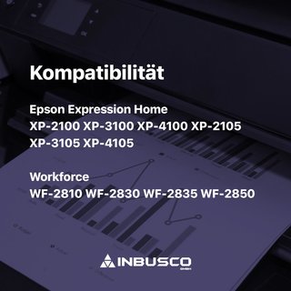 10x Tintenpatronen T603 kompatibel mit Epson Expression Home XP-2100 (4x BK 2x CY 2x MA 2x YE)