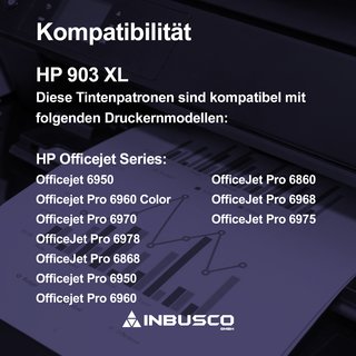 4x Tintenpatronen kompatibel zu HP 903 XL