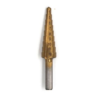 Stufenbohrer (Metallbohrer) Kegelbohrer Schälbohrer 4-12 mm, TiN, 60-63 HRC
