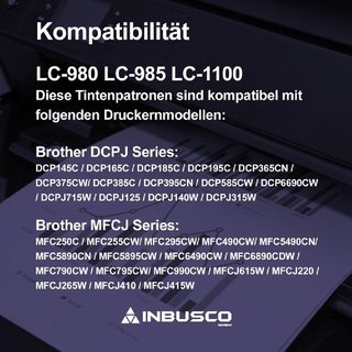 1x Druckerpatronen kompatibel fr Brother LC1000BK / LC970BK -26ml (Black)
