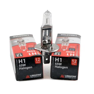 Halogenlampe, H1, 55 W Weiss / Clean